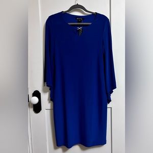 Stunning New Cobalt Blue Michael Tyler Dress, Sz Medium